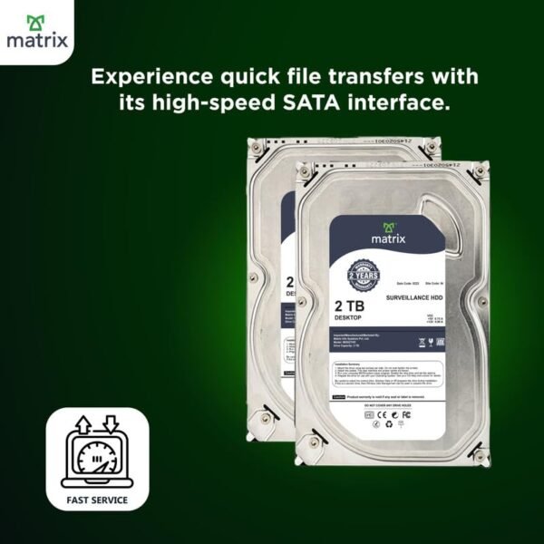2tb hdd matrix desktop and cctv