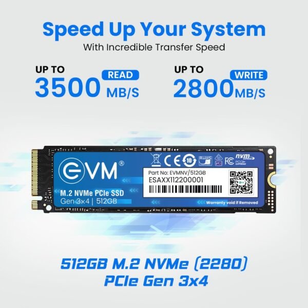 512GB EVM M.2 NVME SSD