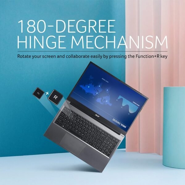 Acer Aspire Lite 12th Gen Intel Core i3-1215U Thin and Light Metal Laptop (Windows 11 Home/8GB RAM/512GB SSD/Intel UHD Graphics/MSO) AL15-52, 39.62cm (15.6") Full HD Display, Steel Gray - Image 6