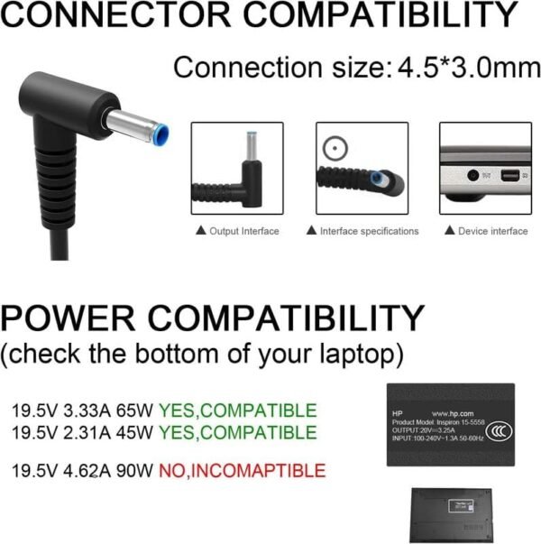 hp blue pin laptop adapter