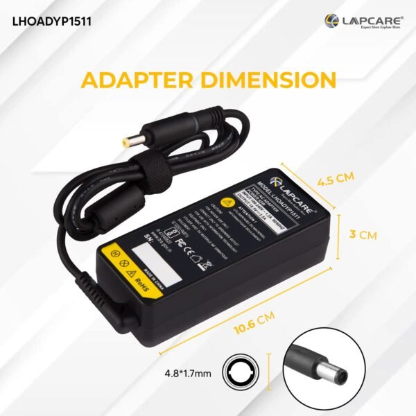 hp small yellow pin lapcare 18.5v 3.5amp