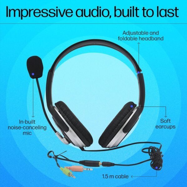 hp wired headphone b4b00pa