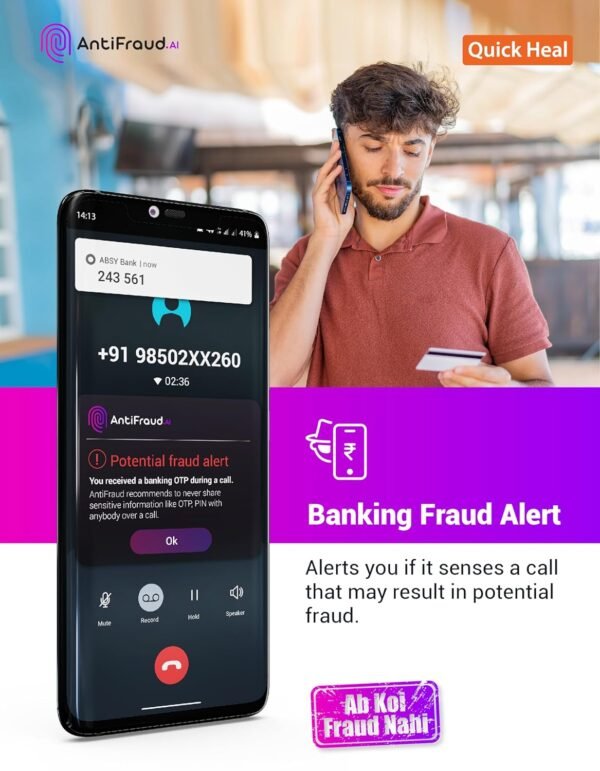 quickheal antifraud.ai application for android mobile