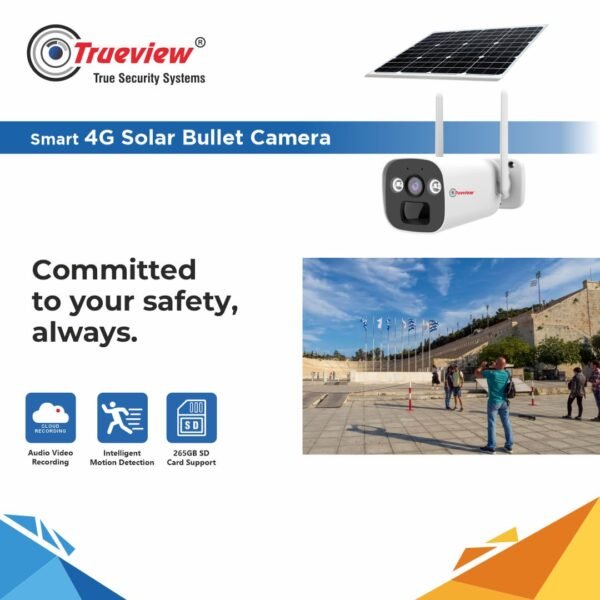 trueview 4g solar bullet camera