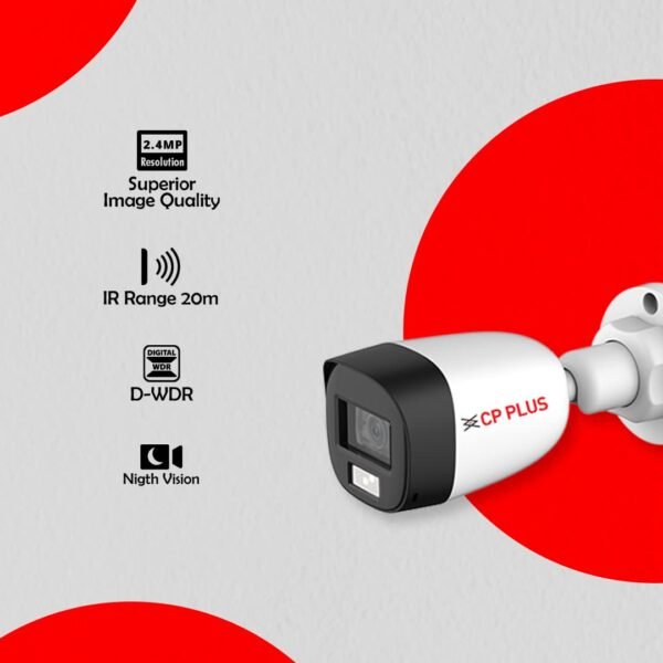 CP PLUS 2.4MP Full Color Guard+ CP-GPC-TA24PL2-SE-0360