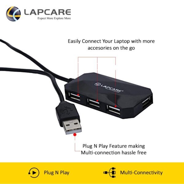 lapcare 4 port usb hub