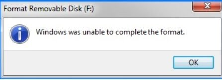 Windows-was-unable-to-complete-format-error